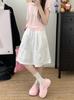 A Line Skirt For Women Summer Casual Polyester Slim Fit With Zipper For Daily Wear