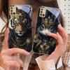 Тигр Короны Для Samsung A 31 32 A33 A34 35 14 A15 13 16 25 26 50 52 53 54 55 56 70 71 72 73 Золотой стеклянный чехол для телефона
