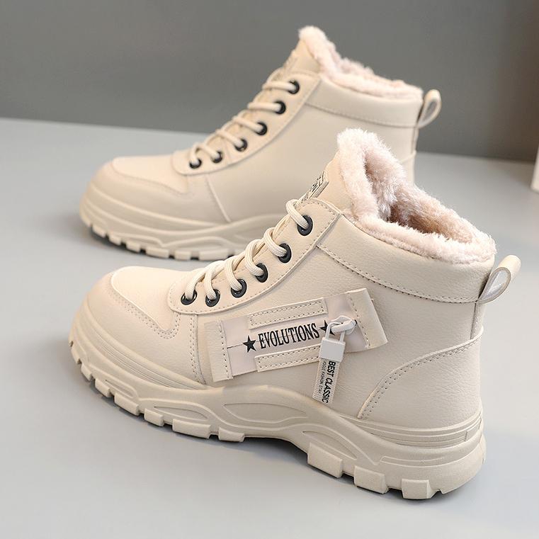 Winter Ladies Shoes Lace Up Women Sneakers Snow Ankle Boots Waterproof Warm Platform Botas Woman Footwear
