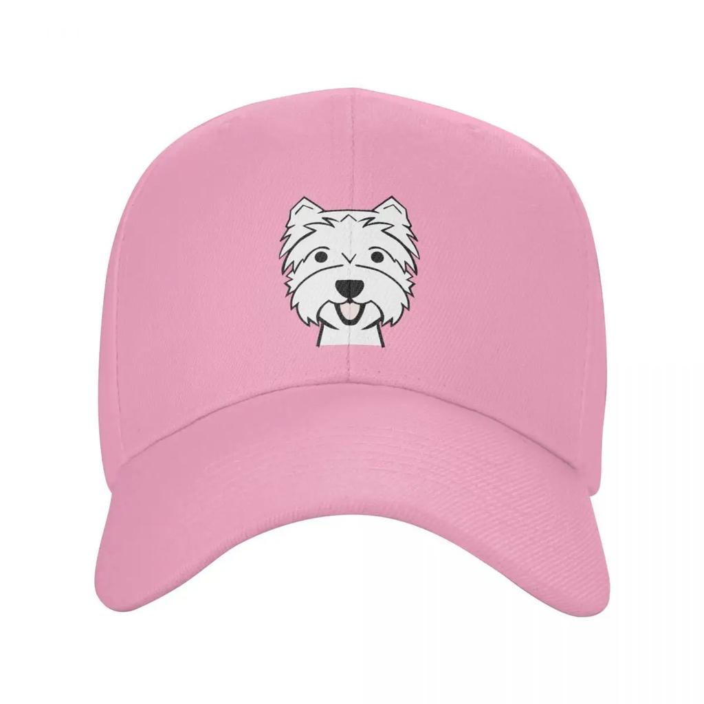 Custom Fashion West Highland Terrier Baseball Cap Women Unisex Adjustable Adult Westie Dog Dad Hat Spring Sun Hat