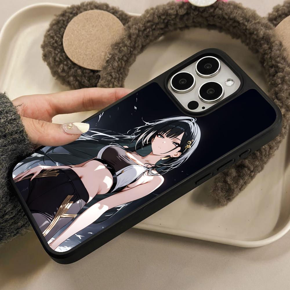 Чехол для телефона Wuthering Waves Baizhi для iPhone 17 16 15 14 13 12 11 Air Pro Max Plus Матовая поверхность