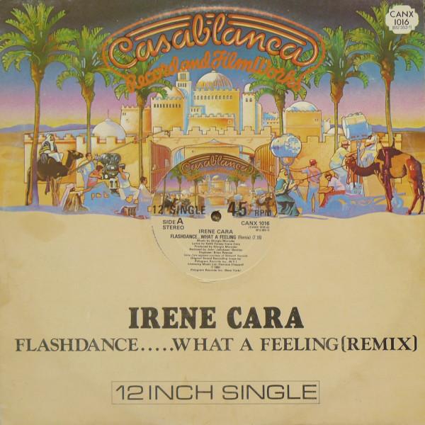 12-дюймовая пластинка IRENE CARA Flashdance... What A Feeling Remix CANX1016 Casablanca 1983 UK Танцевальная Электроника Б/у