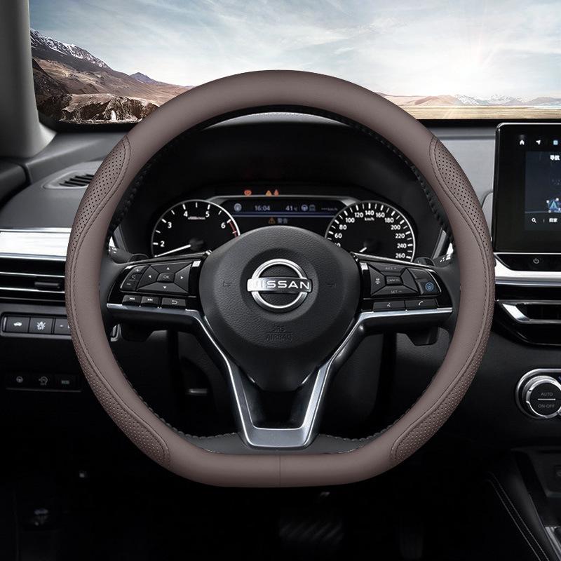 Универсальная противоскользящая оплетка на руль для Nissan Sylphy, Teana, X-Trail, Qashqai, Kicks - Ультратонкая, Легкая, Всесезонная