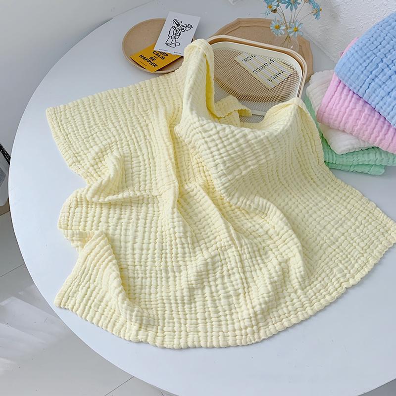 Детское банное полотенце, 6 слоев, марлевое одеяло для младенцев, 1 шт., детская пеленка, постельное белье 105*105 см, одеяло из чистого хлопка с пузырьками, муслиновое одеяло