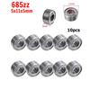 10 шт. Миниатюрные подшипники 685zz 608z 625ZZ Бесшумные Маленькие подшипники Глубокий паз Мини Шариковые подшипники Углеродистая сталь для Скейтборда Самоката