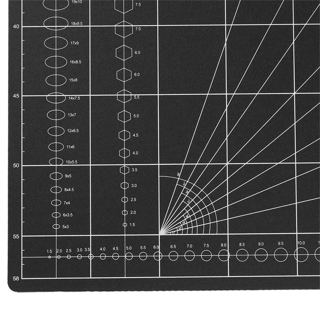 Коврик для резки Коврик для резки Очень большой Формат А1 Черный 900 x 600 x 3 мм Для коммерческого использования Очень большой С памятью Офисная работа Рукоделие Моделирование