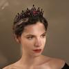 Hair Accessories Wedding Bridal Crowns Black Rhinestone Crown Women Hair Hoop Baroque Crystal Tiara
