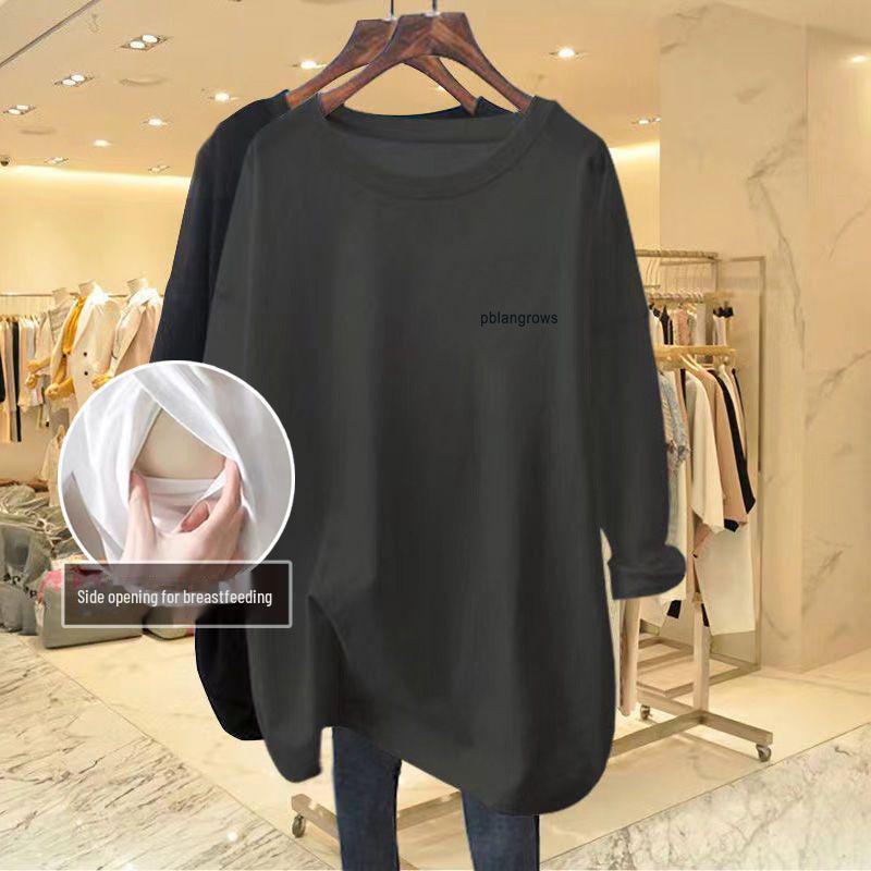 Стильные осенние топы для кормления: Повседневная верхняя одежда с длинными рукавами для кормящих мам