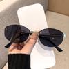 New high-end old money style sunglasses women pay FK home retro UV-proof metal sunglasses trend