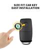 Car Sticker 2025 New 14mm Aluminum Car Remote Key Shell Emblem Sticker For Skoda Octavia A2 A5 A7 Fabia Rapid Karoq Superb Kodia