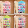 16-Pocket Door Back Hanging Bag Socks Bra Underwear Hanger Storage Organizer