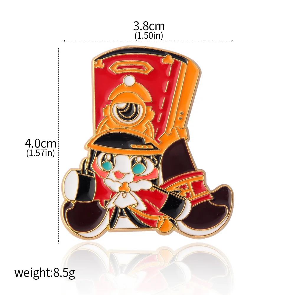 Game Honkai Star Rail Enamel Pins Pom Pom Shield Badges Brooches For Women Men Backpack Clothes Lapel Pins Jewelry Gifts