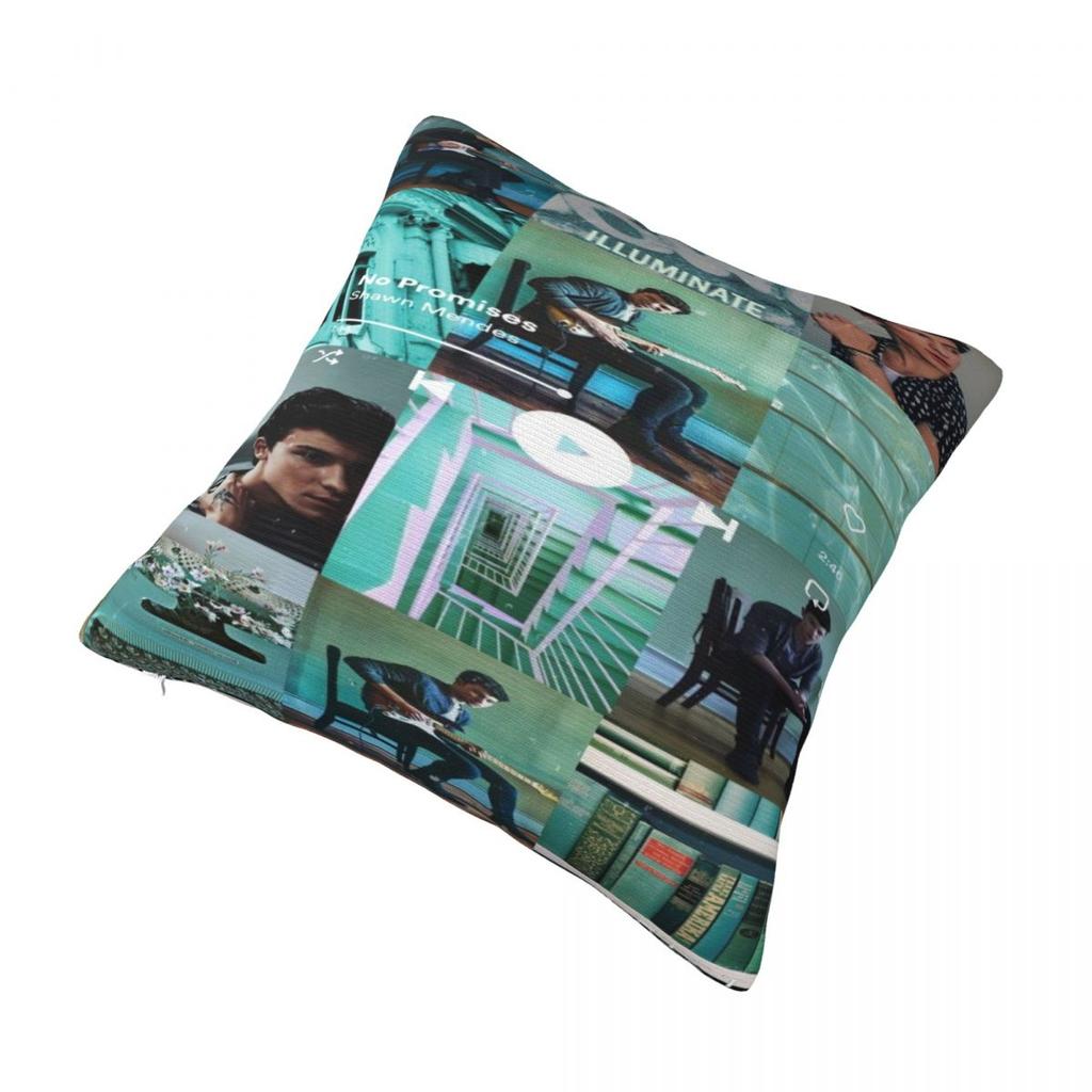 Shawn Mendes Printed Pillowcase Cushion Cover Pillow Covers Soft And Sweet Car Decor Zipper Multiple Sizes