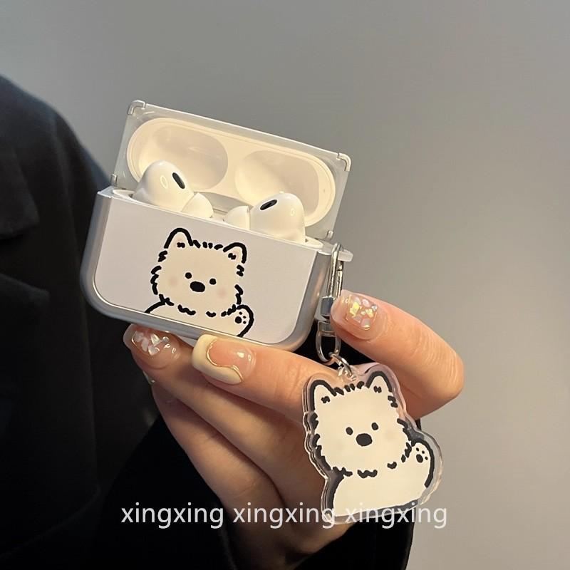 Simple ins West Highland Puppy for Apple Wireless Bluetooth 1st Generation Headphone Case AirPods Pro
