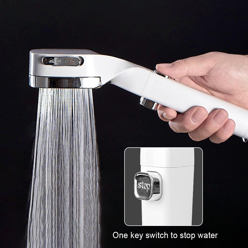 High Pressure Shower Head High Pressure 4 Modes Water Saving Shower Nozzle With Switch Bathroom supplies Adjustable