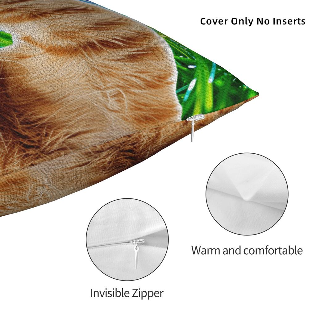 Наволочка с принтом кота в стиле Frutiger Aero Наволочка для стула, дивана, домашнего декора, современные наволочки