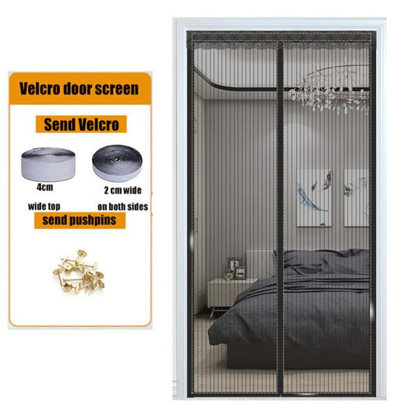 2024 Summer Big Size Door Mesh Curtain Anti-mosquito Nets for Doors Kitchen Curtains Mesh Magnets Separators Screens