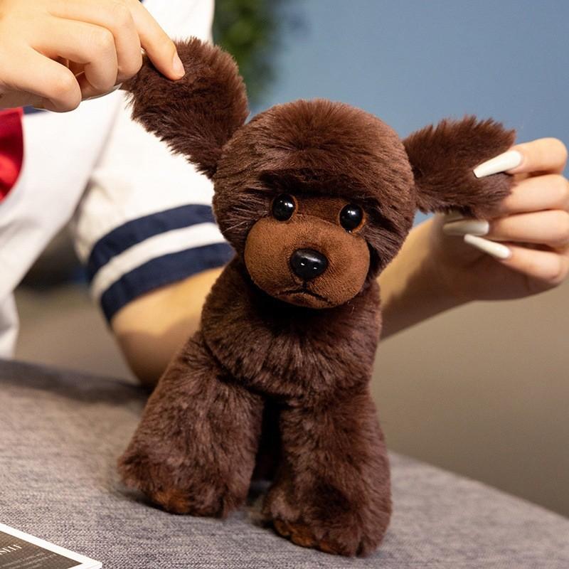 Гигантский плюшевый пудель, игрушка-собака, фигурка животного для детей, подарок, коллекционное издание