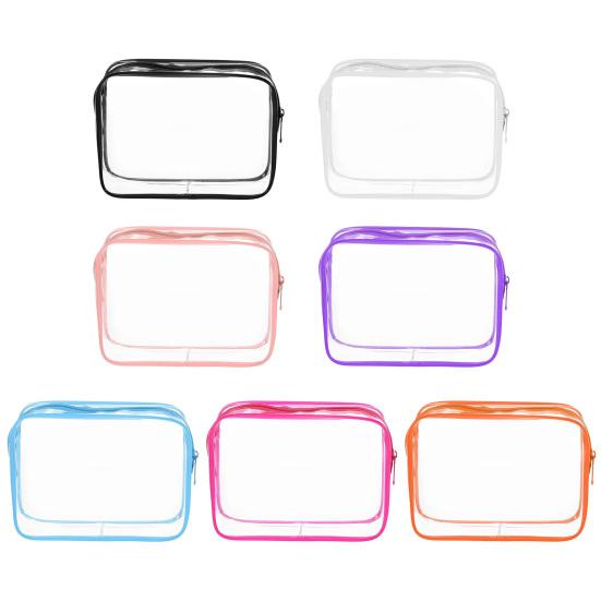 Transparent Cosmetic Bag Large Capacity Zipper Closure Waterproof Clear Makeup Bag Organizer Toiletry Bag
