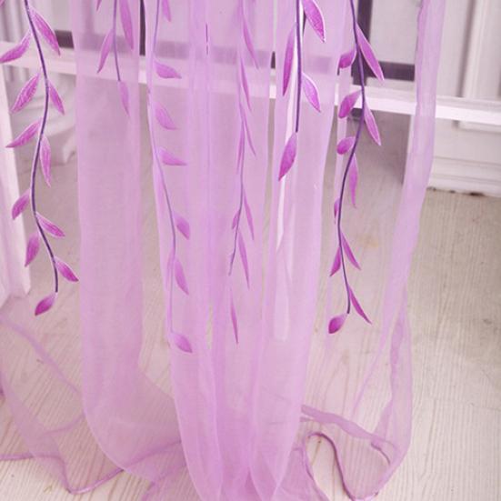 Домашнее дерево, стеклянная пряжа, ива, занавеска, тюль, декор комнаты, занавеска, прозрачные панельные шторы