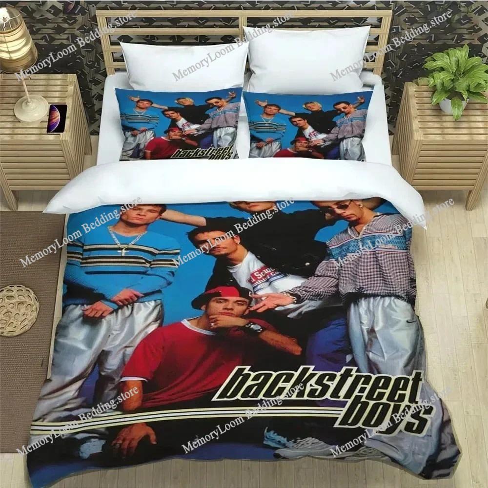 Стильный Банда BSB Backstreet Boys Комплект постельного белья Односпальный/Полуторный/Двуспальный Пододеяльник Наволочка Мягкий Комплект для спальни Дом