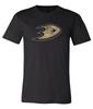 Футболка с потертым логотипом Anaheim Mighty Ducks S-6XL Отслеживание!! Футболка Unisex