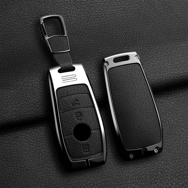 Крышка-чехол для автомобильного ключа в стиле Kmkm Alloy Fob Для Mercedes-Benz A220 E63S Amg E-Class Gle 350 4Matic E300 E400 E43 W213