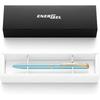 Гелевая ручка Pentel EnerGel 0,5 мм Пастельно-синяя Подарочная коробка Черная