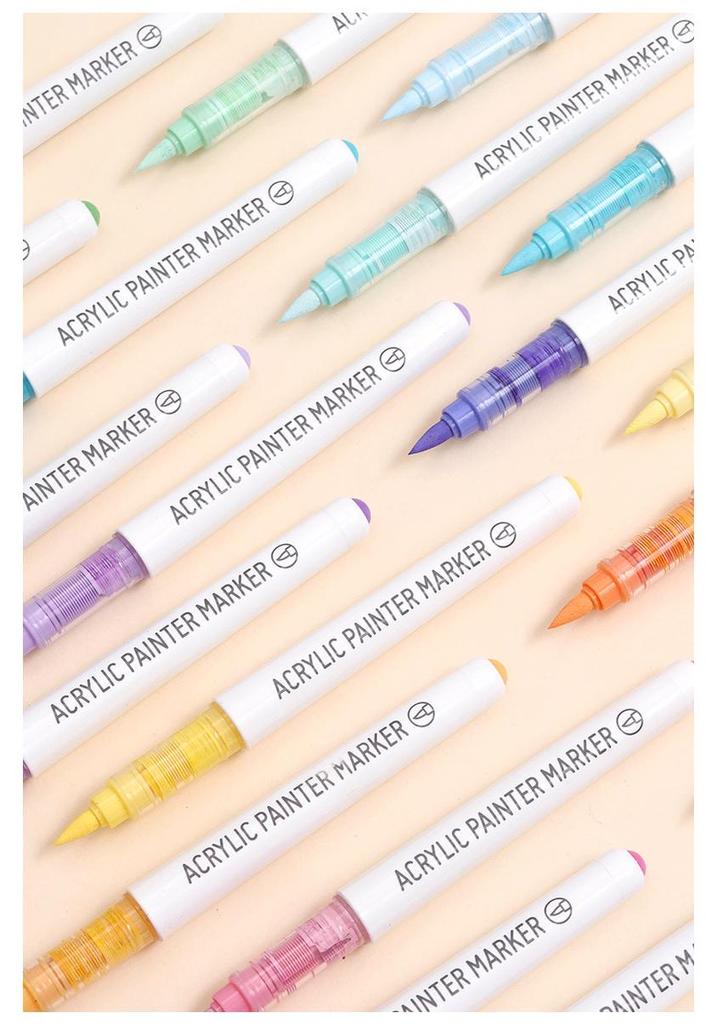 Misty Rain Blue Series Children's Liquid Acrylic Markers - New Colors for Drawing and Painting