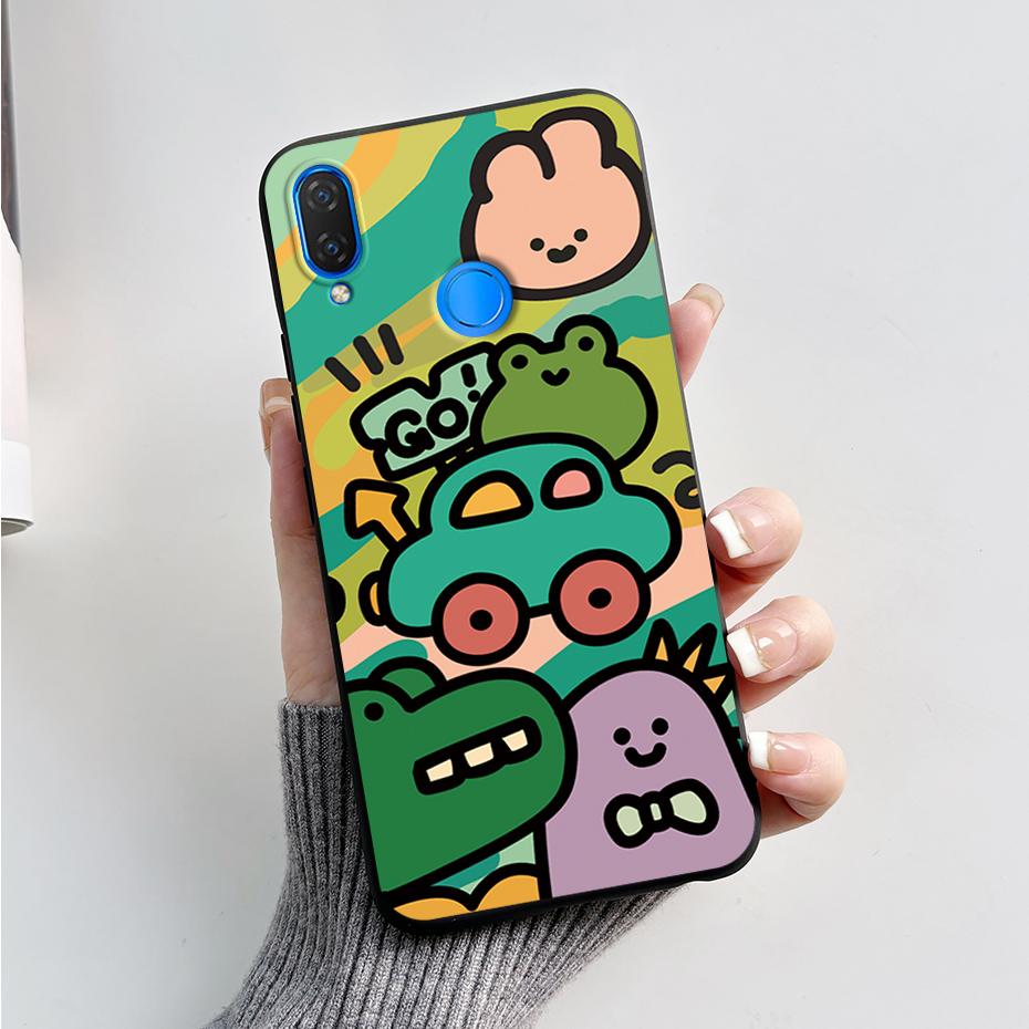 Чехол для Huawei Nova 3i INE-LX1 INE-LX2 Чехол с пандами Мягкий силиконовый чехол для телефона Для Huawei P Smart Plus 2018 Nova3i Fundas Бампер