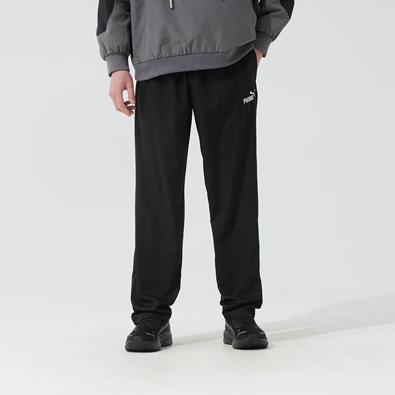 Puma Логотип Быстросохнущие Дышащие Повседневные Тренировочные Вязаные Спортивные Штаны Мужские штаны Черный 690747-01