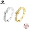 925 Sterling Silver Double Layer Knot Finger Ring Stackable Rings for Women Original Design Fine Jewelry