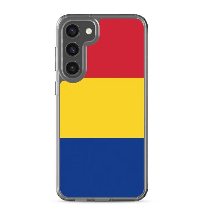 Coque De Téléphone - PIXELFORMA - Drapeau Roumanie - Samsung Galaxy S23 Ultra - Souple - Transparent