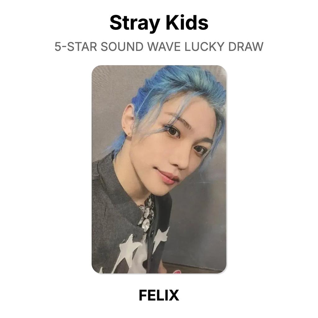 Stray Kids Официальная фотокарточка Розыгрыша 5-ЗВЕЗДНОЙ ЗВУКОВОЙ ВОЛНЫ