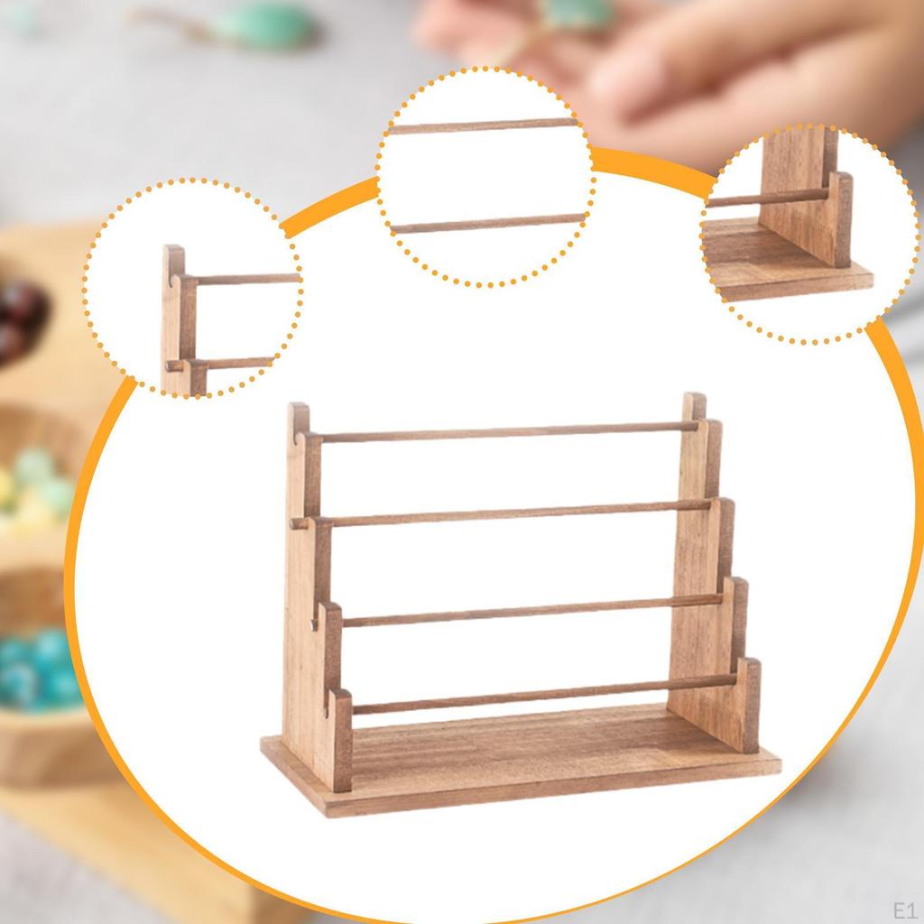 Деревянная подставка для браслетов, держатель для резинок для волос, подставка для часов и ювелирных изделий для витрины