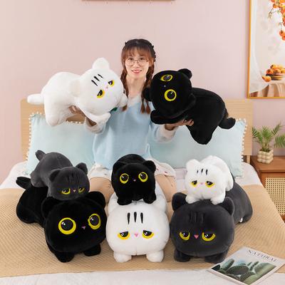 Плюшевая игрушка кошка, спящая дома, длинная подушка-валик, подушка, детская успокаивающая кукла