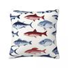 Наволочка Винтажный Дизайн Рыба Форель Наволочка Мультяшные Рыбки Наволочка Для Офиса Автомобиля Дома Декоративные Наволочки
