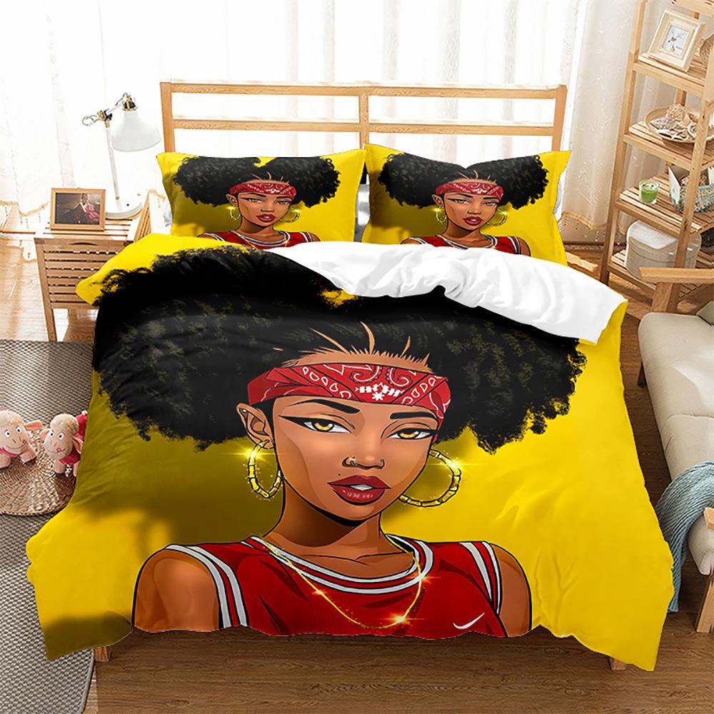 Модная технология печати, 3D цифровая печать, постельное белье, пододеяльники, наволочки, комплекты из трех предметов