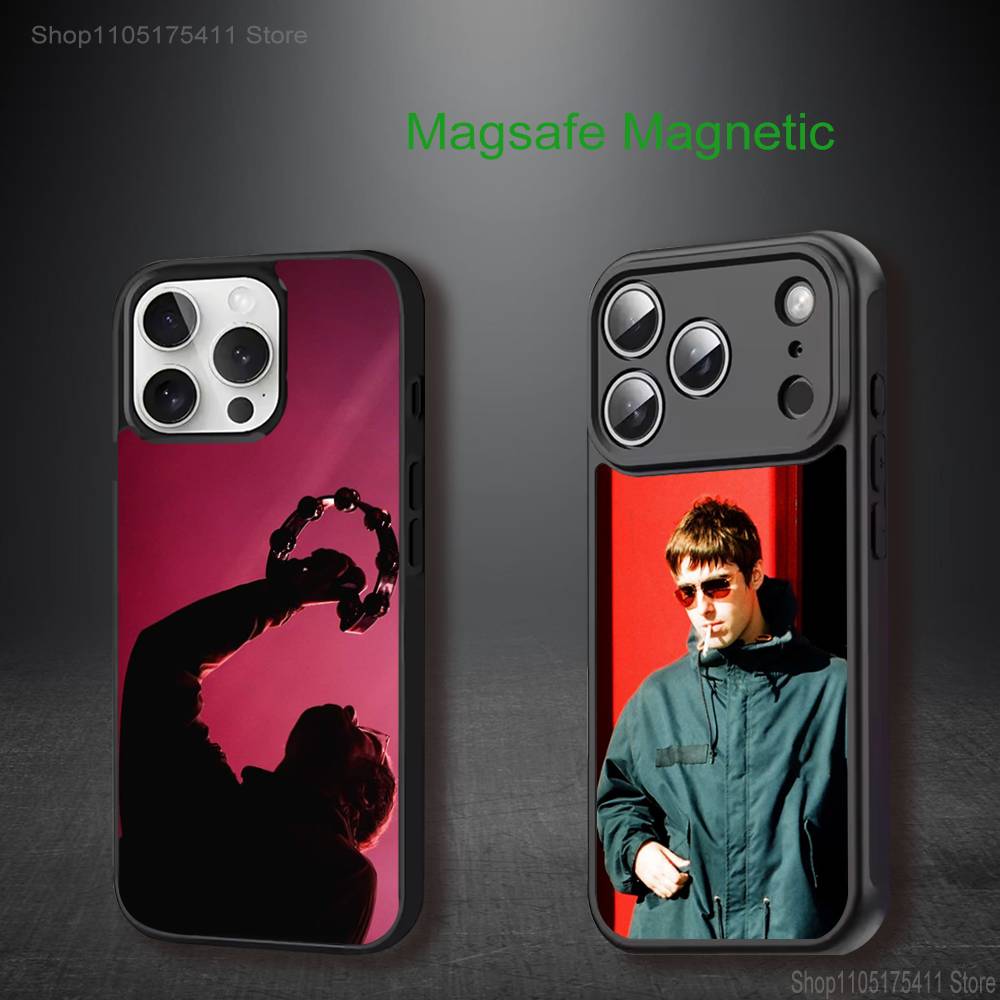 L-Liam G-Gallagher Singer For iPhone 11,12,13,14,15,16,17,Pro,Max,Plus,Mini,SE4,E Phone Case Magnetic For Magsafe Wireless