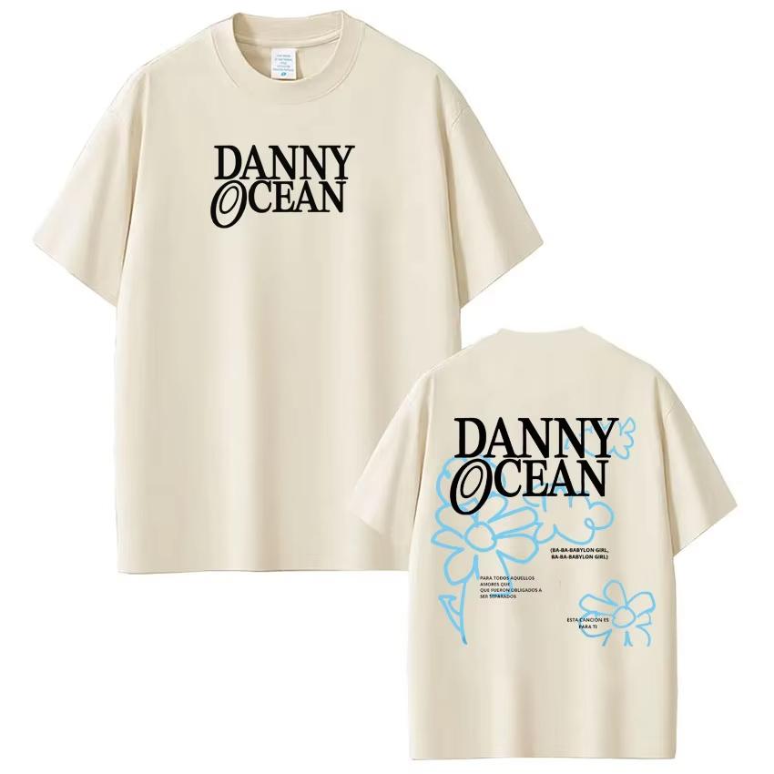 Rapper Danny Ocean 2026 Fashion Print Tee Men Women Aesthetic Trendy TShirt pure Cotton Casual Tshirt Springsummer Streetwear