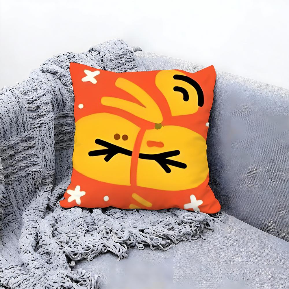 Artistic Floral Illustration Cushion Cover Premium Comfort Reversible Pillow Cove Two in One Design for Any Room  Car Interior