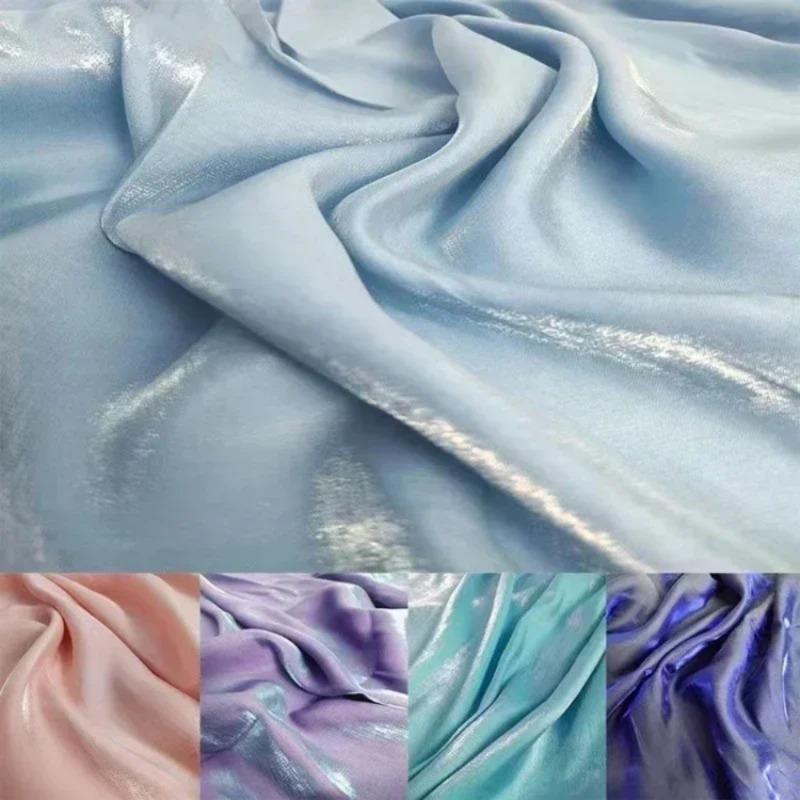 Sparkling Mermaid Lady Fabric for Hanfu Large Sleeve Shirt Dress Background Cloth Per Meter Apparel Diy Sewing Material