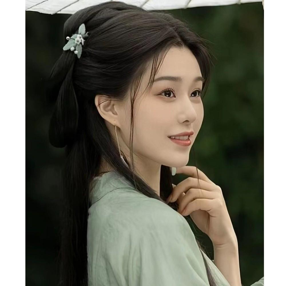 Lazy Costume Wig Women Hanfu Wigs Long Straight Hanfu Wig Headband Chinese Ancient Wig Photography