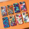 Красочный чехол для телефона с граффити для iPhone 11Pro 13 12 11 Pro Max 16e 17 Air 16 15 14 Plus 11ProMax