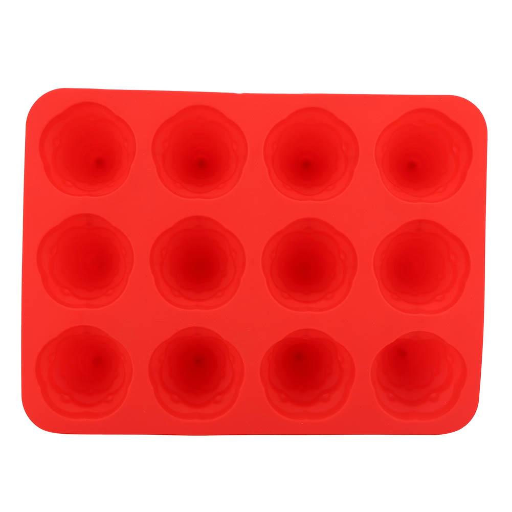 12 Hole Christmas Tree Silicone Mold Cake Mould for Mousse Chocolate Muffin Baking Tool