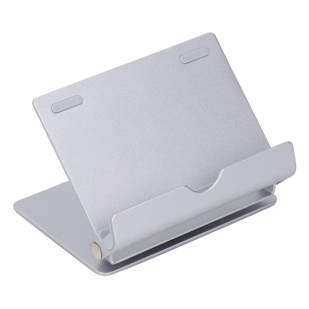 Подставка для сотового телефона, серебристая, маленькая, портативная, вращающаяся на 360 градусов, регулируемая, складная, из алюминиевого сплава, для сотового телефона