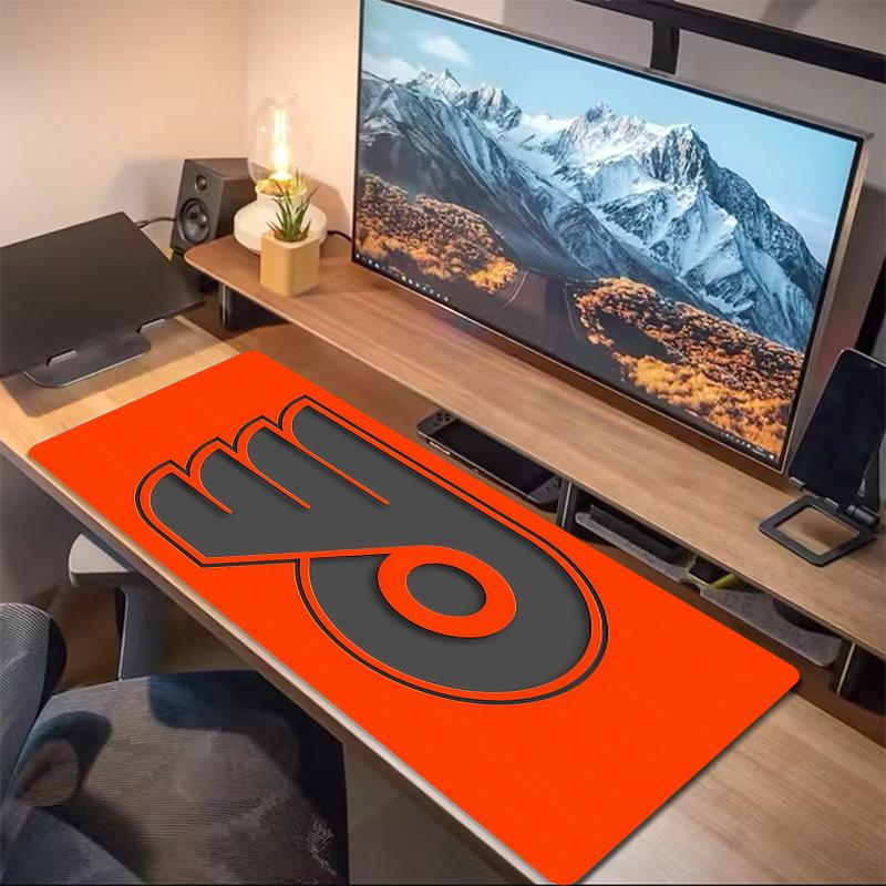 Philadelphia Flyers Print Cushion Non-slip Laptop Tablet Big Mousepad XXL Mat Mini PC Playmat With Lock edge