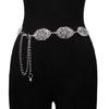 Delicate Leaf Waist Belt Ladies' Stylish Body Chain Adjustable Bridal Belt for Special Occasion Wear