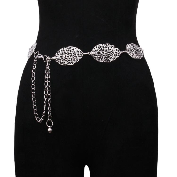 Delicate Leaf Waist Belt Ladies' Stylish Body Chain Adjustable Bridal Belt for Special Occasion Wear