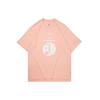Li Ning Paris Fashion Week Printed Loose Sports Short Sleeve T-Shirt Men Tops Orange Pink AHSQ277-3